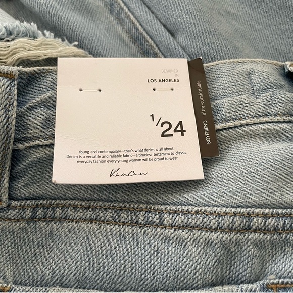 KANCAN Boyfriend Ripped Lightwash Jeans Distressed Size 24 NWT - Picture 15 of 16